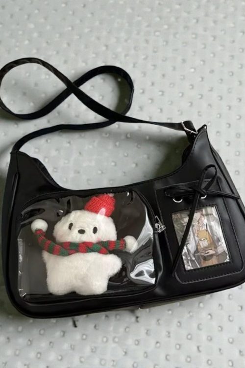 Kawaii Y2K Shoulder Bag for Plushies and Pins