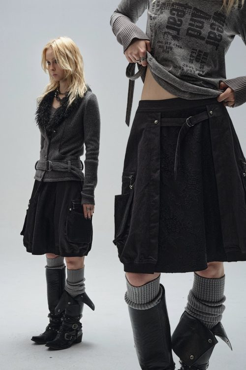 Lace Balloon A-Line Skirt