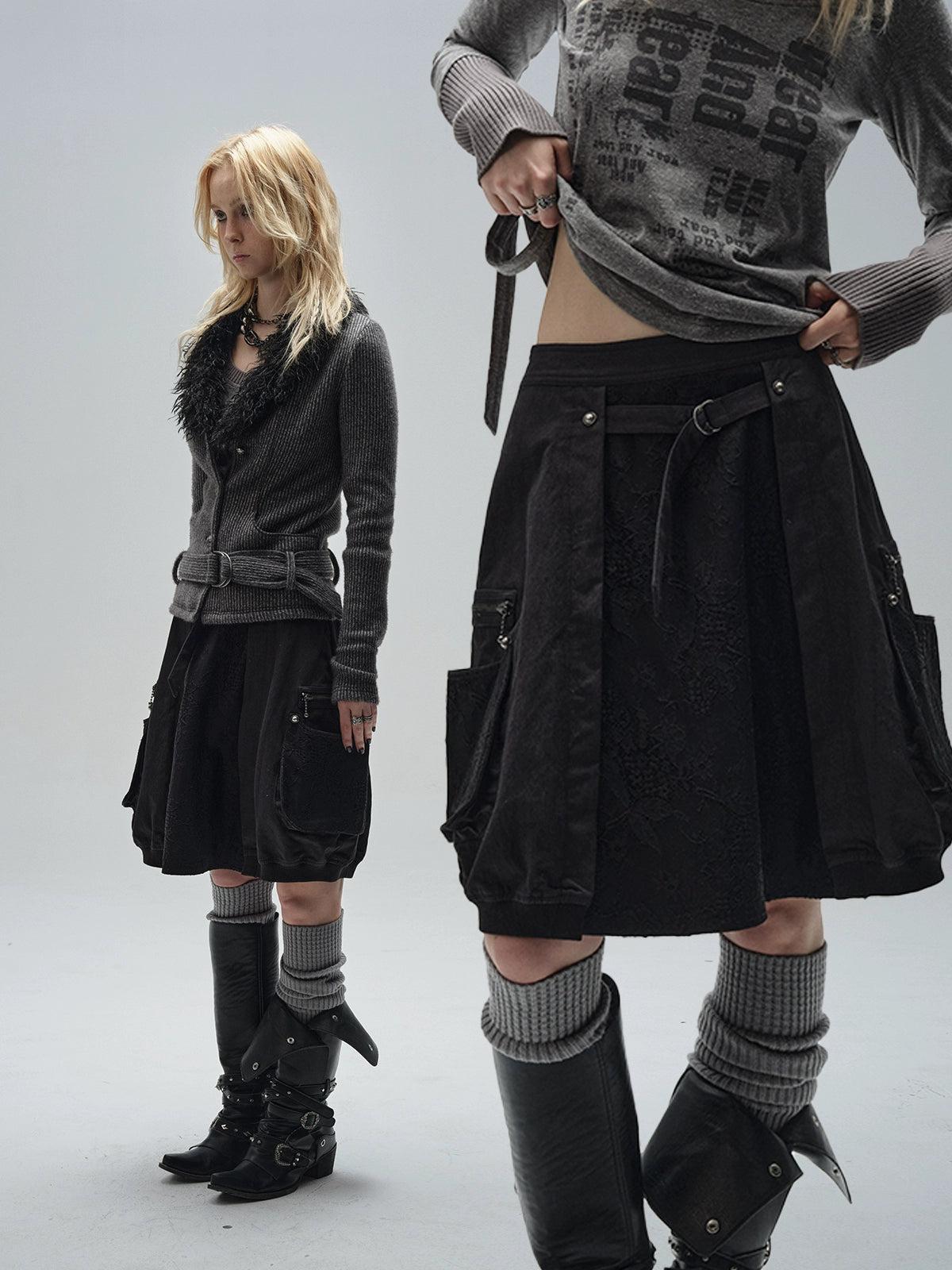 Lace Balloon A-Line Skirt Lace Balloon A-Line Skirt