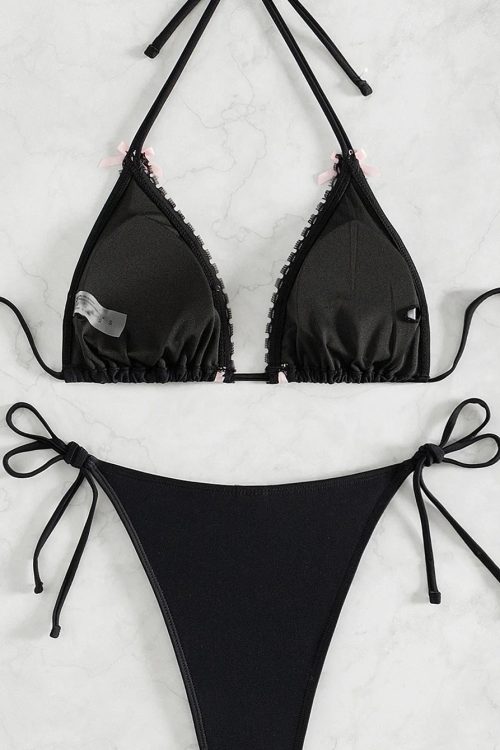 Lace Bow Bikini Set