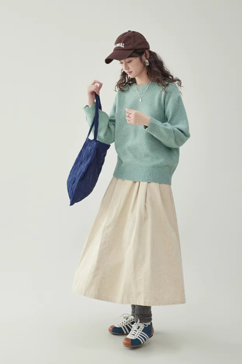 Lace Collar Long-Sleeve Top