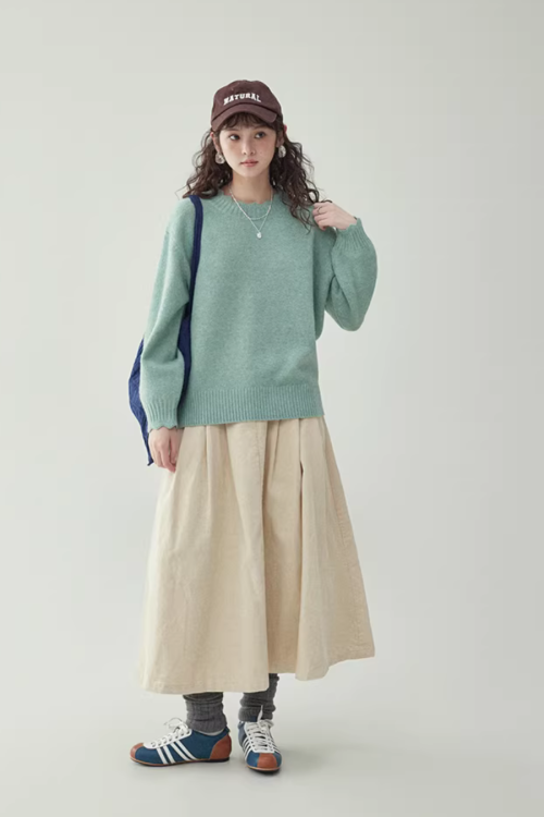 Lace Collar Long-Sleeve Top