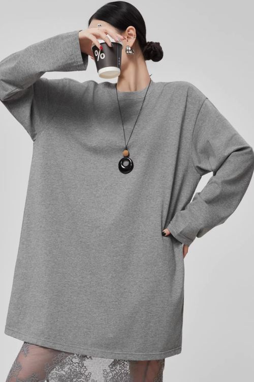 Lace Patchwork Long-Sleeve Dress