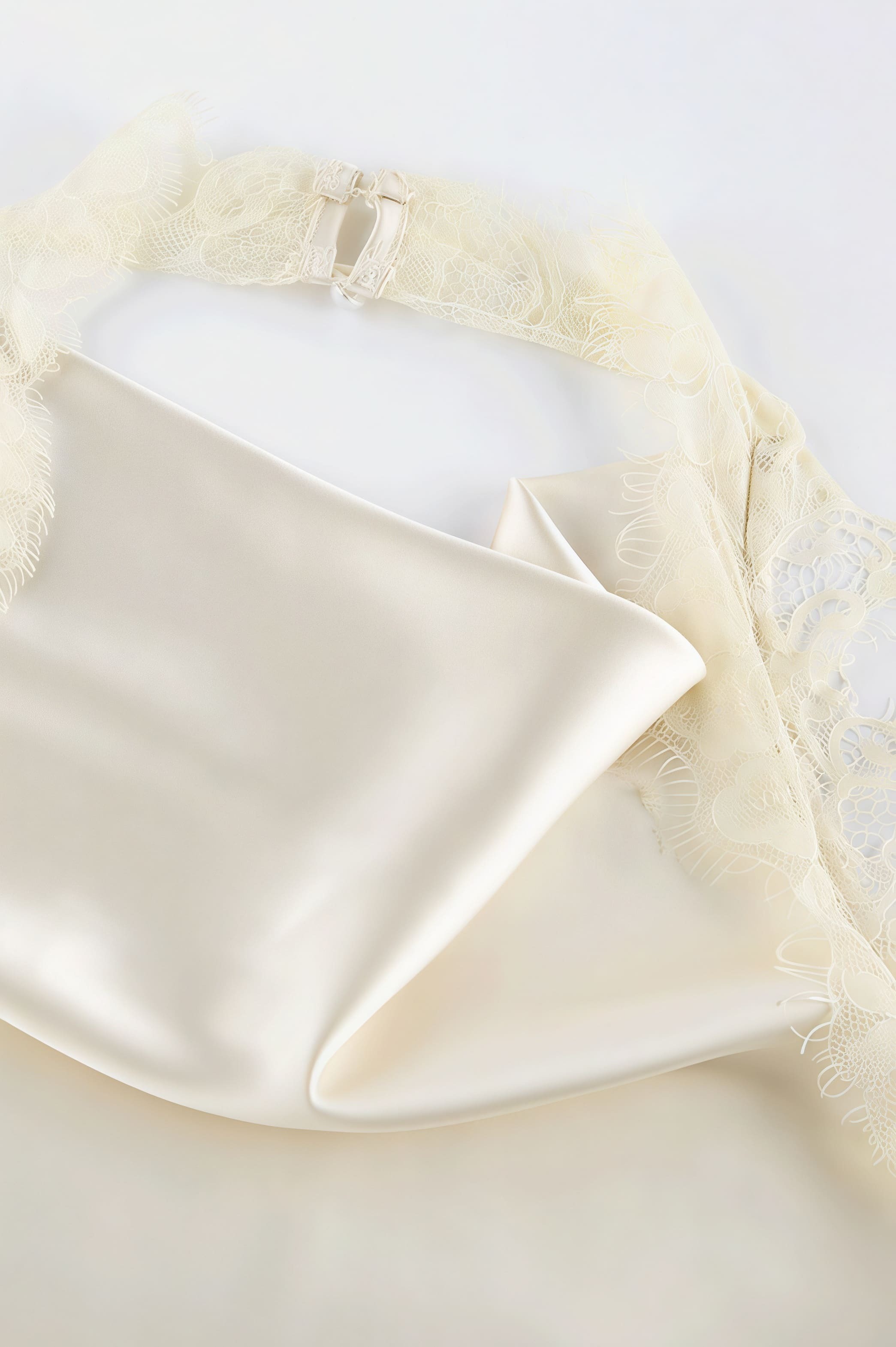 Lace Sleeveless Draped Collar Halter Mini Dress Lace Sleeveless Draped Collar Halter Mini Dress