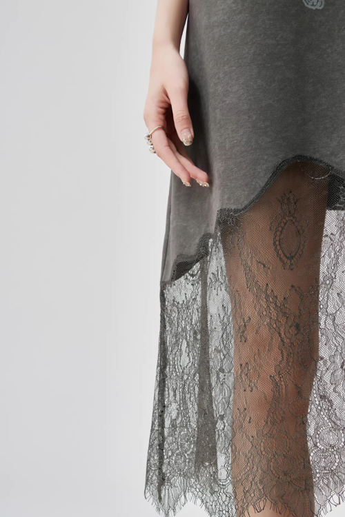 Lace Spliced Camisole Dress