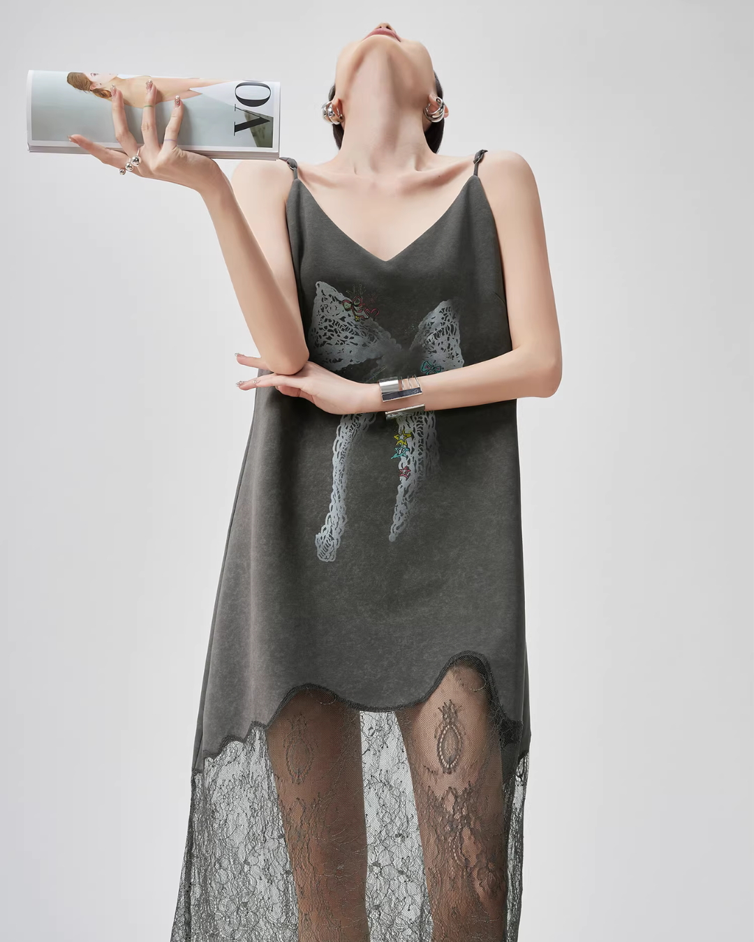 Lace Spliced Camisole Dress Lace Spliced Camisole Dress