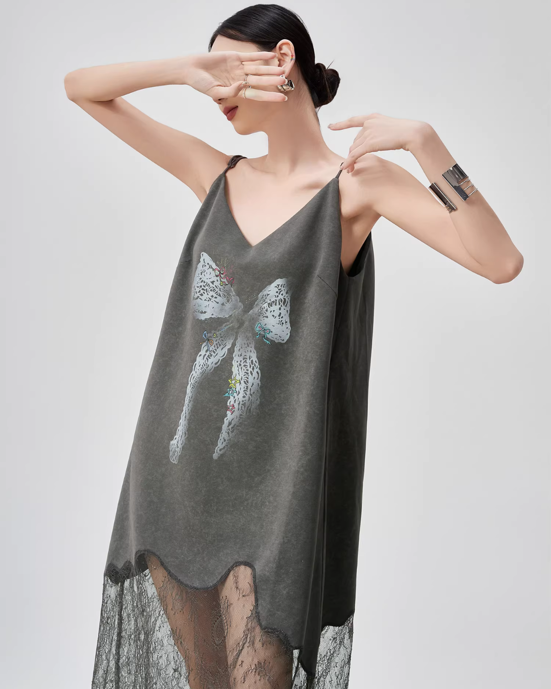 Lace Spliced Camisole Dress Lace Spliced Camisole Dress