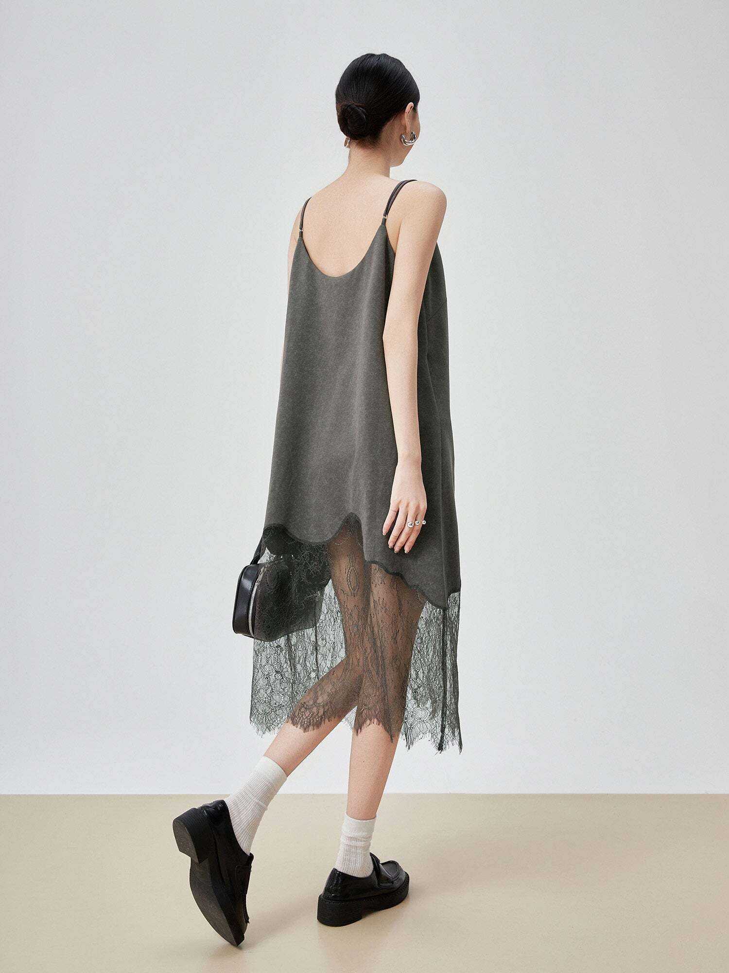 Lace Spliced Camisole Dress Lace Spliced Camisole Dress
