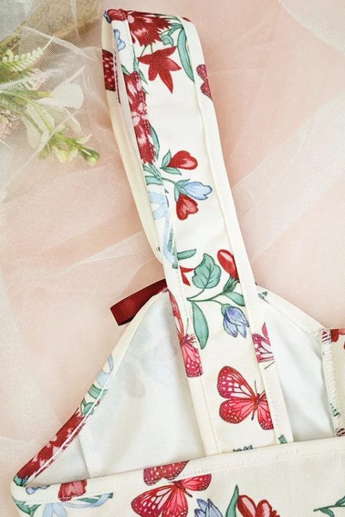 Lace-Up Corset Crop Top