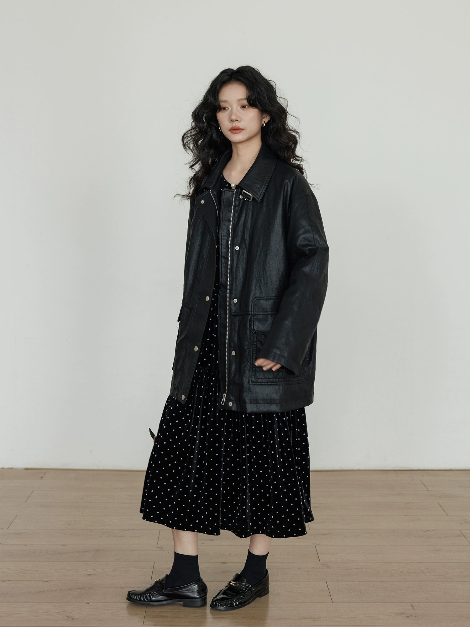 Lapel Leather Jacket Lapel Leather Jacket