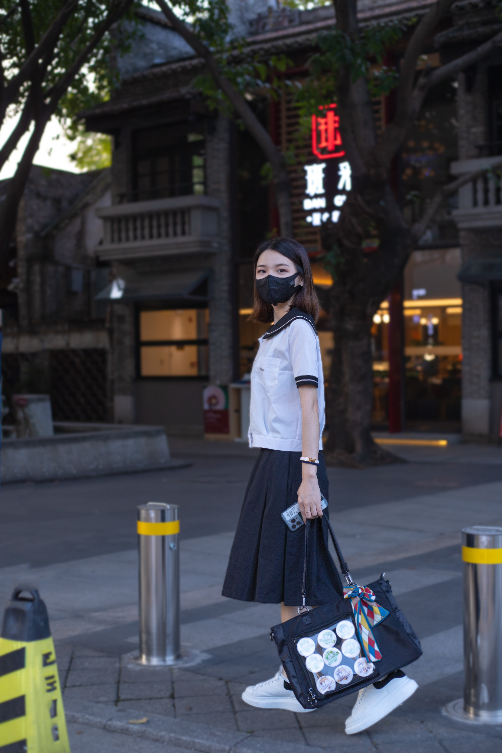 Large Black Ita Tote Bag with Clear Window and Included Insert for Pin Display Large Black Ita Tote Bag with Clear Window and Included Insert for Pin Display
