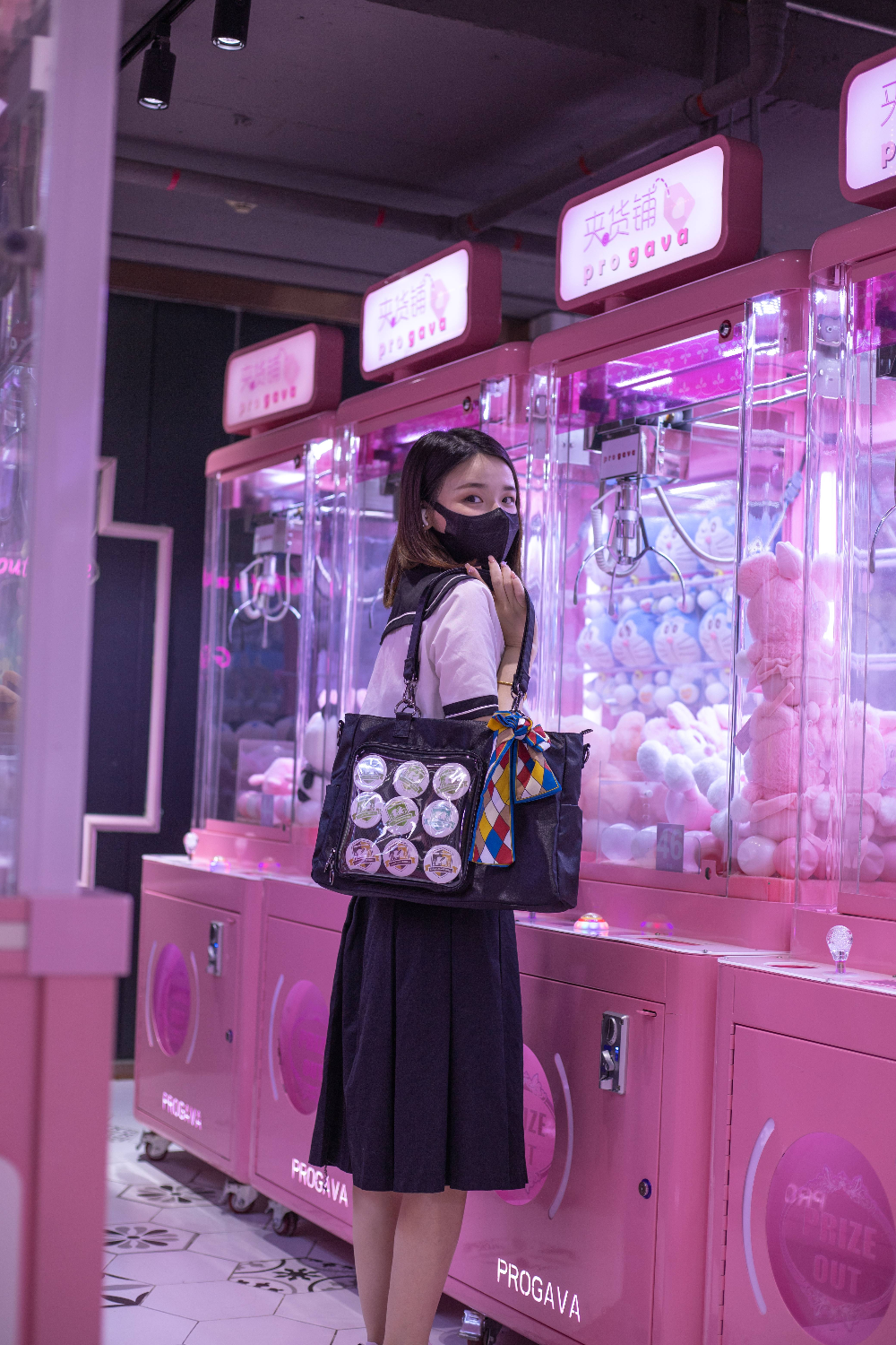 Large Black Ita Tote Bag with Clear Window and Included Insert for Pin Display Large Black Ita Tote Bag with Clear Window and Included Insert for Pin Display