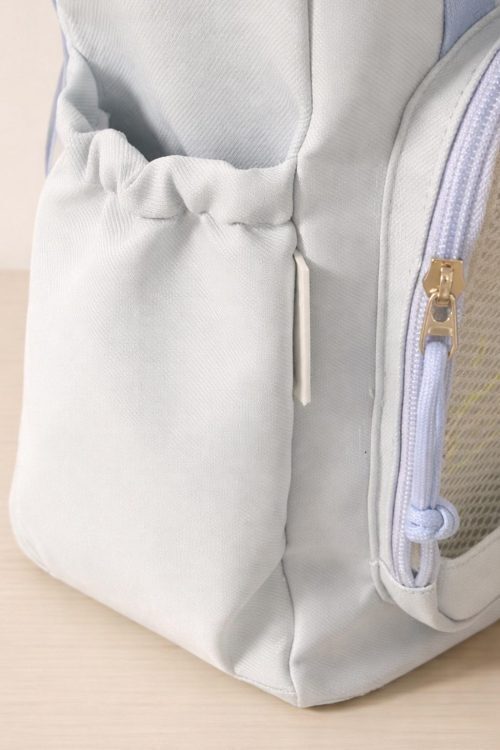 Large Black Ita Tote Bag with Clear Window for Pin Display