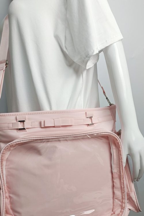 Large Convertible Ita Bag with Clear Window and Included Insert for Plushies and Pins