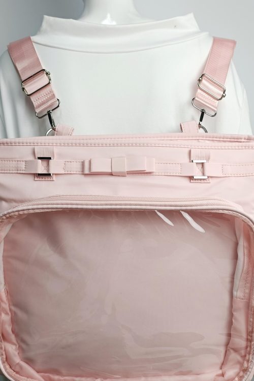 Large Convertible Ita Bag with Clear Window and Included Insert for Plushies and Pins