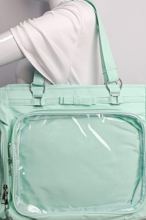 Large Convertible Ita Bag with Clear Window and Included Insert for Plushies and Pins