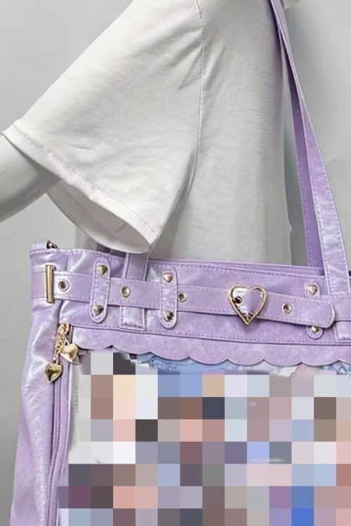 Large Convertible Ita Bag with Clear Window for Pin Display