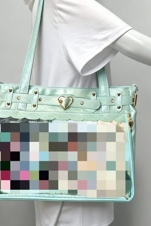 Large Convertible Ita Bag with Clear Window for Pin Display