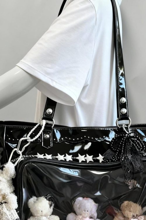 Large Ita Backpack with Clear Window for Plushies and Pins