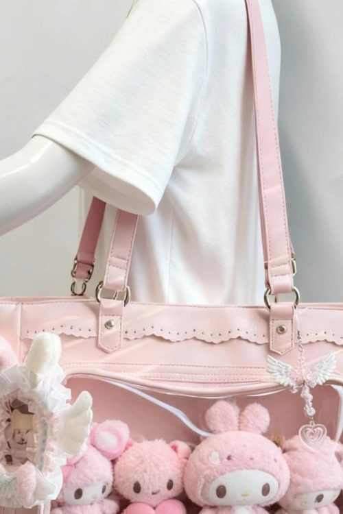 Large Ita Backpack with Clear Window for Plushies and Pins