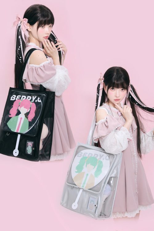 Large Ita Bag with Clear Window for Plushies and Pins