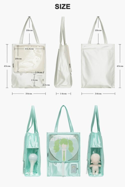 Large Ita Bag with Clear Window for Plushies and Pins