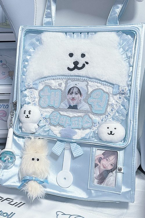 Large Ita Bag with Clear Window for Plushies and Pins