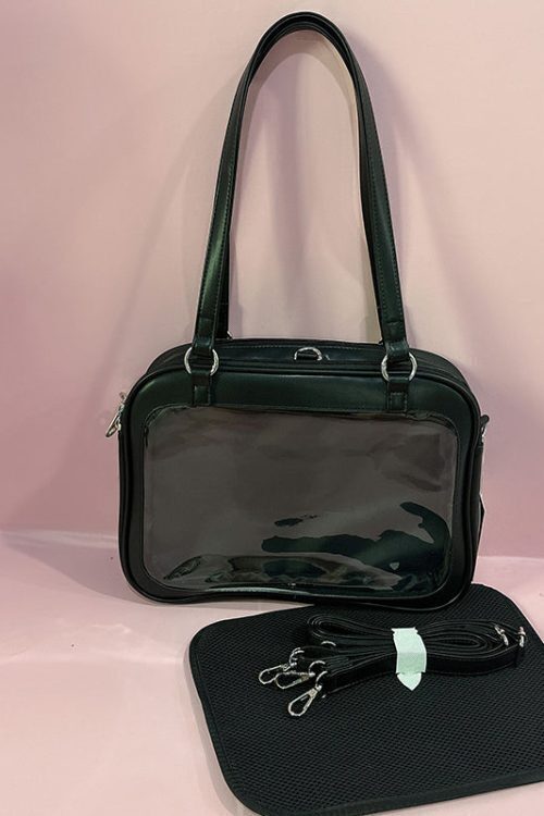 Large Ita Handbag with Clear Window and Included Insert for Plushies and Pins