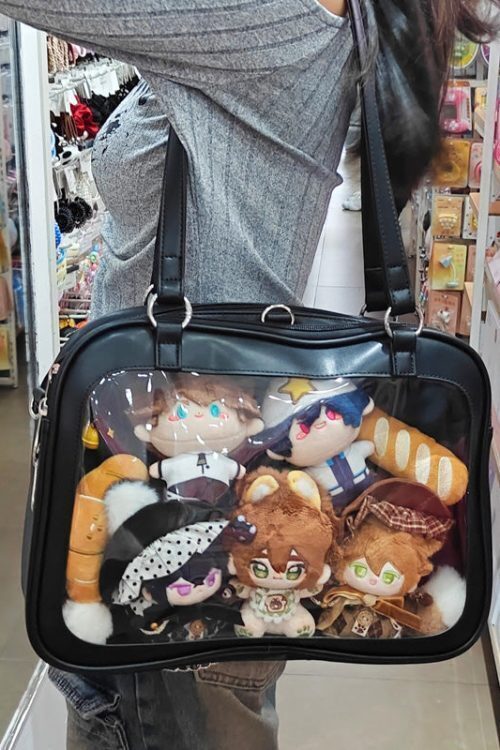 Large Ita Handbag with Clear Window and Included Insert for Plushies and Pins