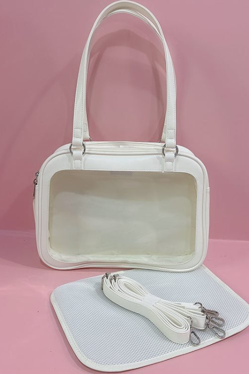 Large Ita Handbag with Clear Window and Included Insert for Plushies and Pins