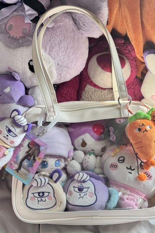 Large Ita Handbag with Clear Window and Included Insert for Plushies and Pins