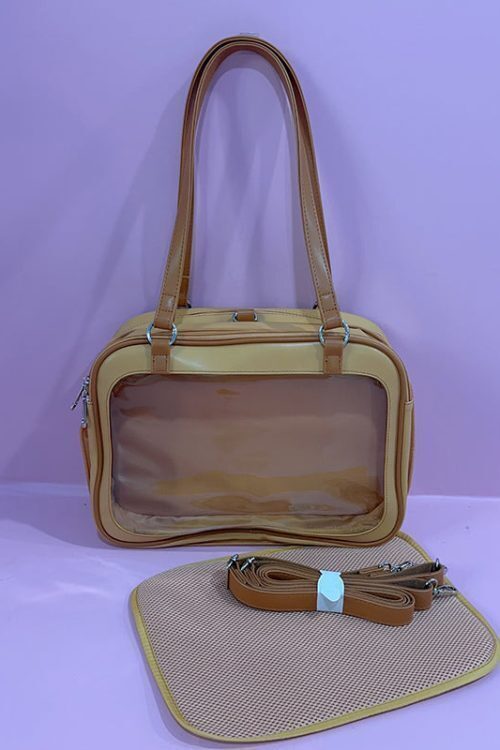 Large Ita Handbag with Clear Window and Included Insert for Plushies and Pins