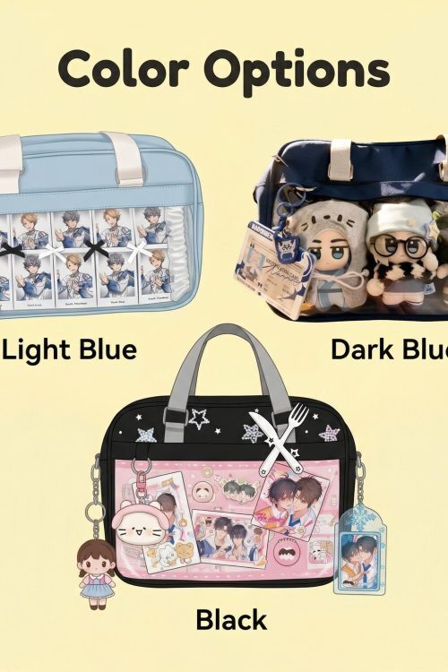 Large Ita Messenger Bag with Clear Window for Plushies and Pins