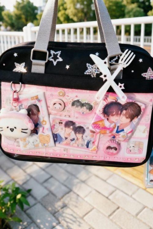 Large Ita Messenger Bag with Clear Window for Plushies and Pins