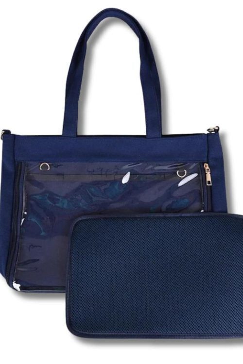 Large Ita Shoulder Bag with Clear Window for Pin Display