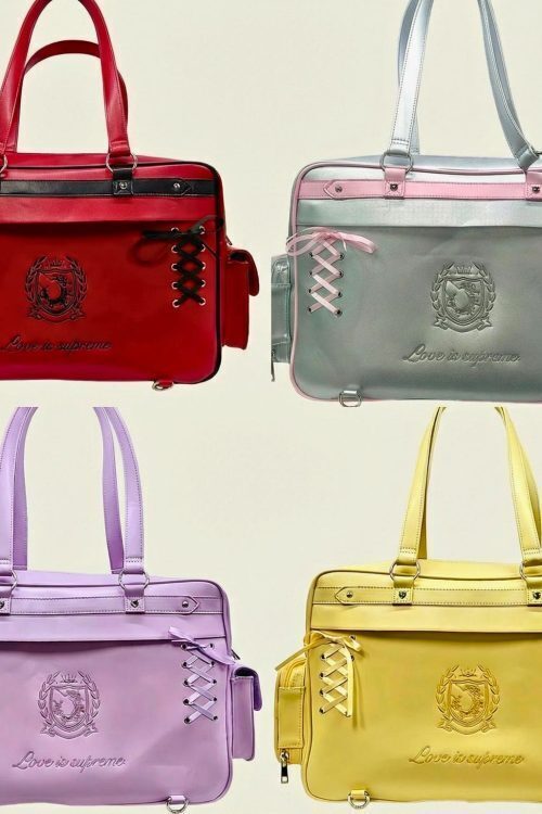 Large Ita Shoulder Bag with Clear Window for Plushies and Pins