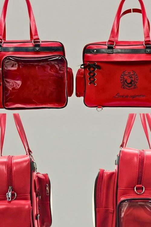 Large Ita Shoulder Bag with Clear Window for Plushies and Pins