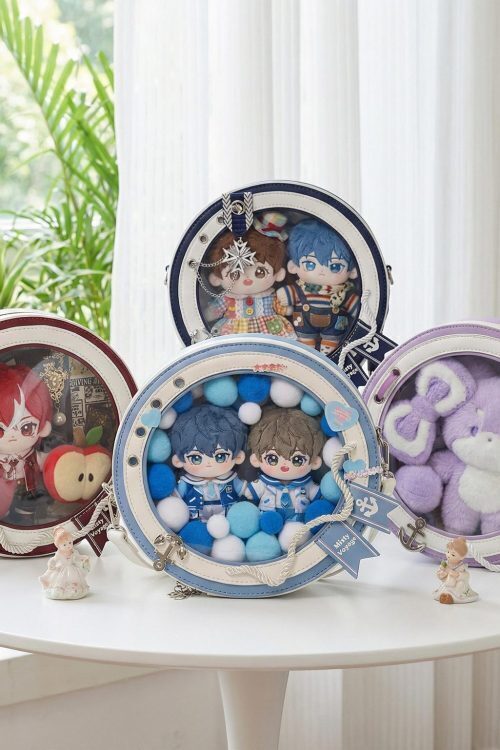 Large Kawaii Convertible Ita Bag with Clear Window for Plushies and Pins