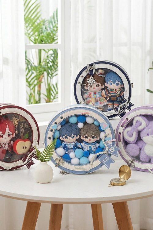 Large Kawaii Convertible Ita Bag with Clear Window for Plushies and Pins