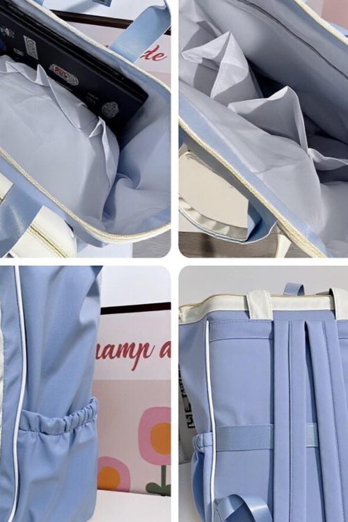 Large Kawaii Ita Backpack with Clear Window for Plushies and Pins