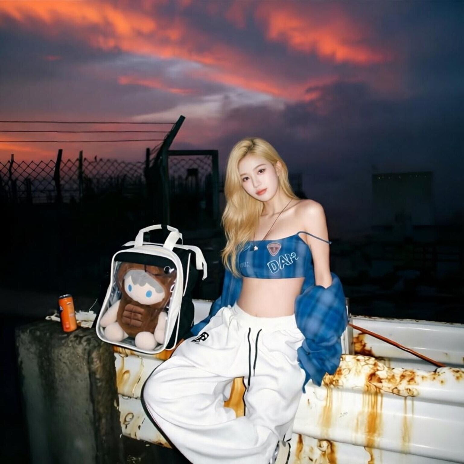 Large Kawaii Ita Backpack with Clear Window for Plushies and Pins Large Kawaii Ita Backpack with Clear Window for Plushies and Pins