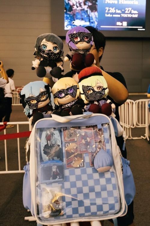 Large Kawaii Ita Backpack with Clear Window for Plushies and Pins