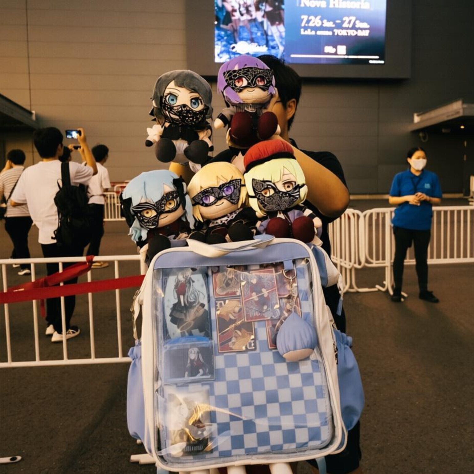 Large Kawaii Ita Backpack with Clear Window for Plushies and Pins Large Kawaii Ita Backpack with Clear Window for Plushies and Pins