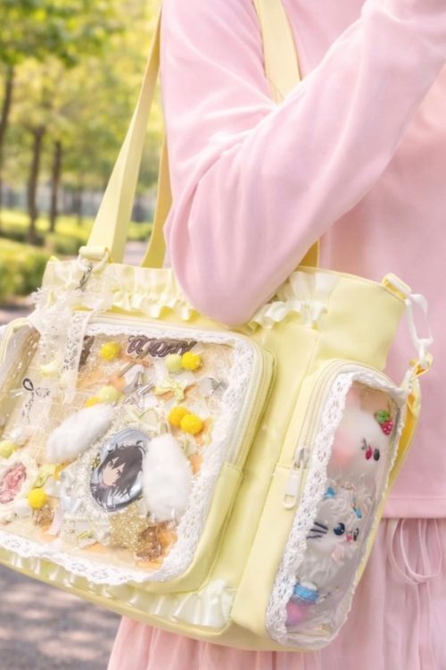 Large Pink Convertible Ita Bag for Pin Display