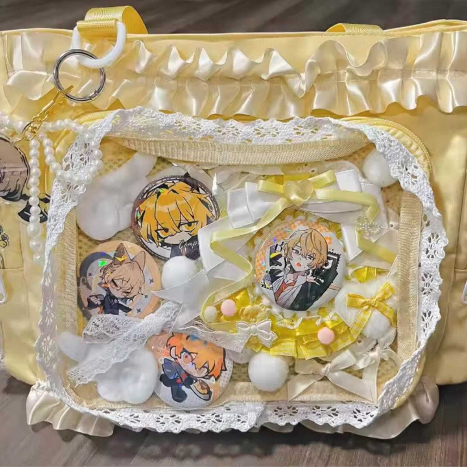 Large Pink Convertible Ita Bag for Pin Display Large Pink Convertible Ita Bag for Pin Display