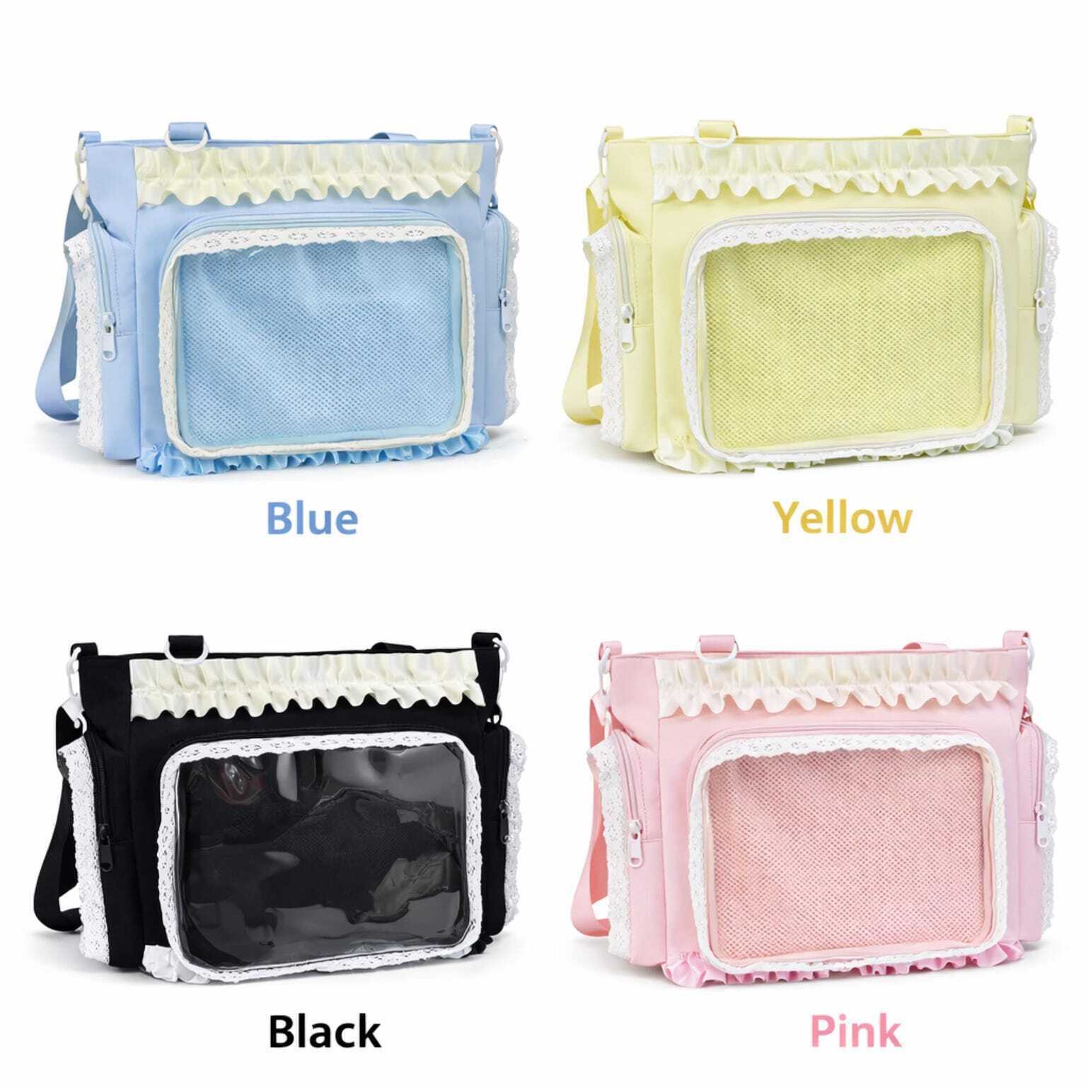 Large Pink Convertible Ita Bag for Pin Display Large Pink Convertible Ita Bag for Pin Display