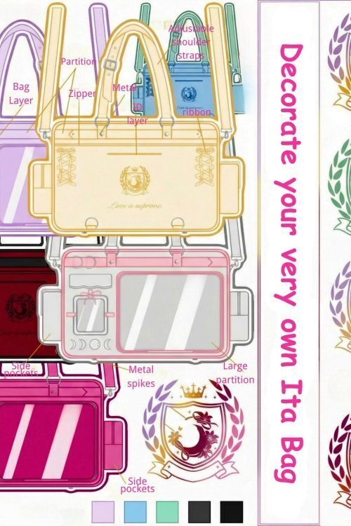 Large Pink Ita Bag with Clear Window for Plushies and Pins