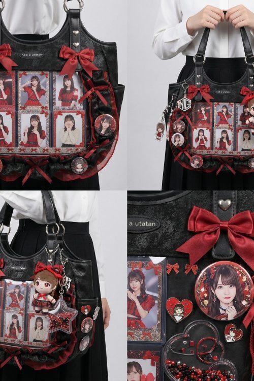 Large Pink Kawaii Y2K Ita Backpack with Clear Window for Plushies and Pins