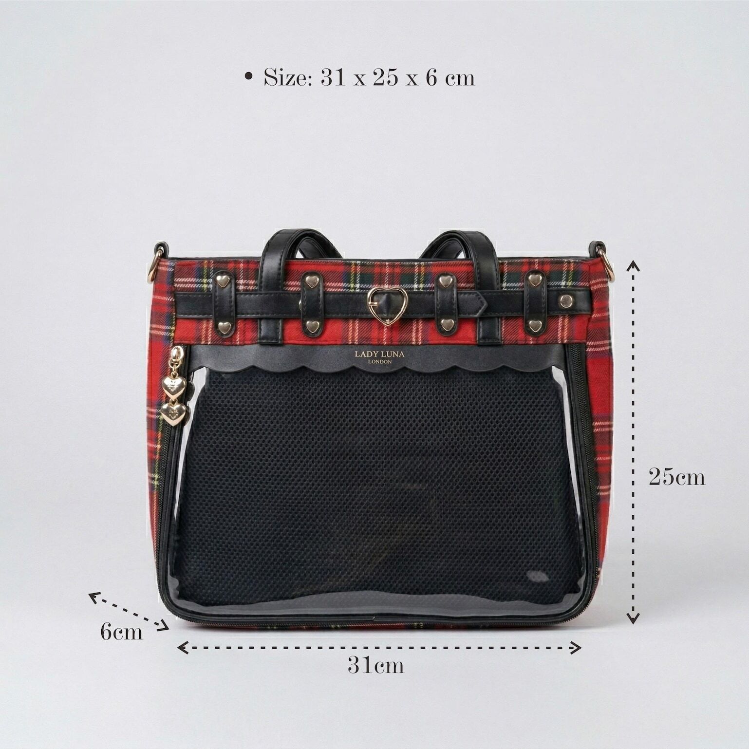 Large Pink Kawaii Y2K Ita Handbag with Clear Window for Pin Display Large Pink Kawaii Y2K Ita Handbag with Clear Window for Pin Display