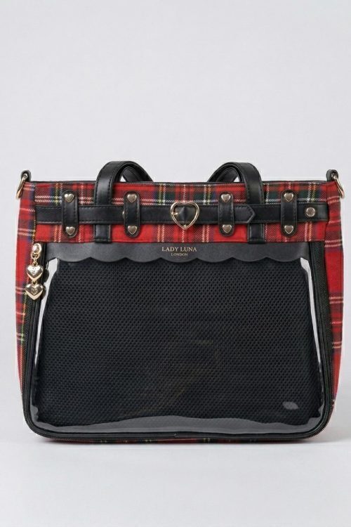 Large Pink Kawaii Y2K Ita Handbag with Clear Window for Pin Display